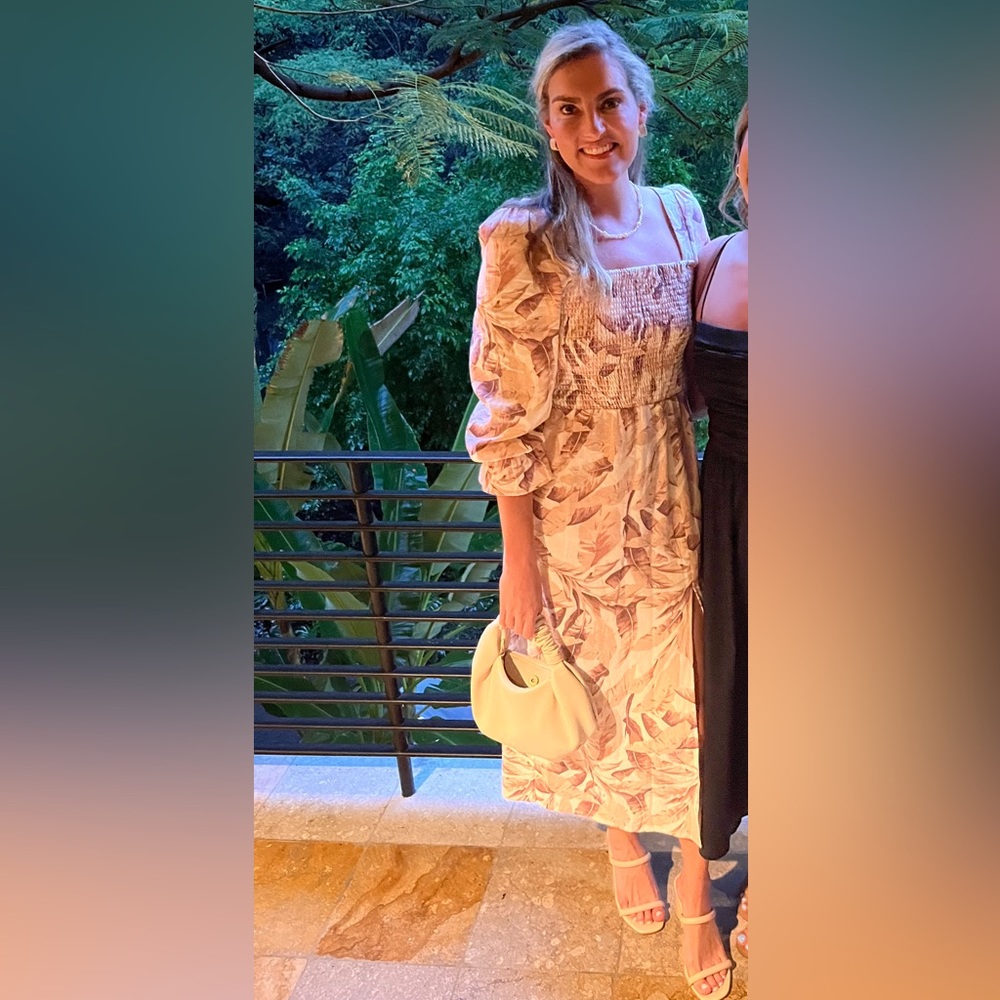 Adorable Feathered Pattern Midi - image 1